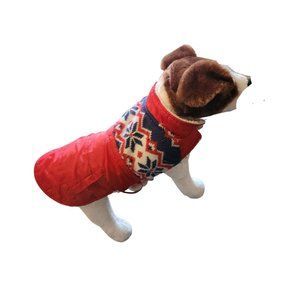 Sweater jacket red used 12" from tail to neck